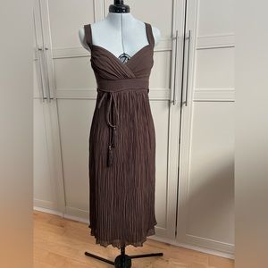 White House Black Market empire waist midi dress